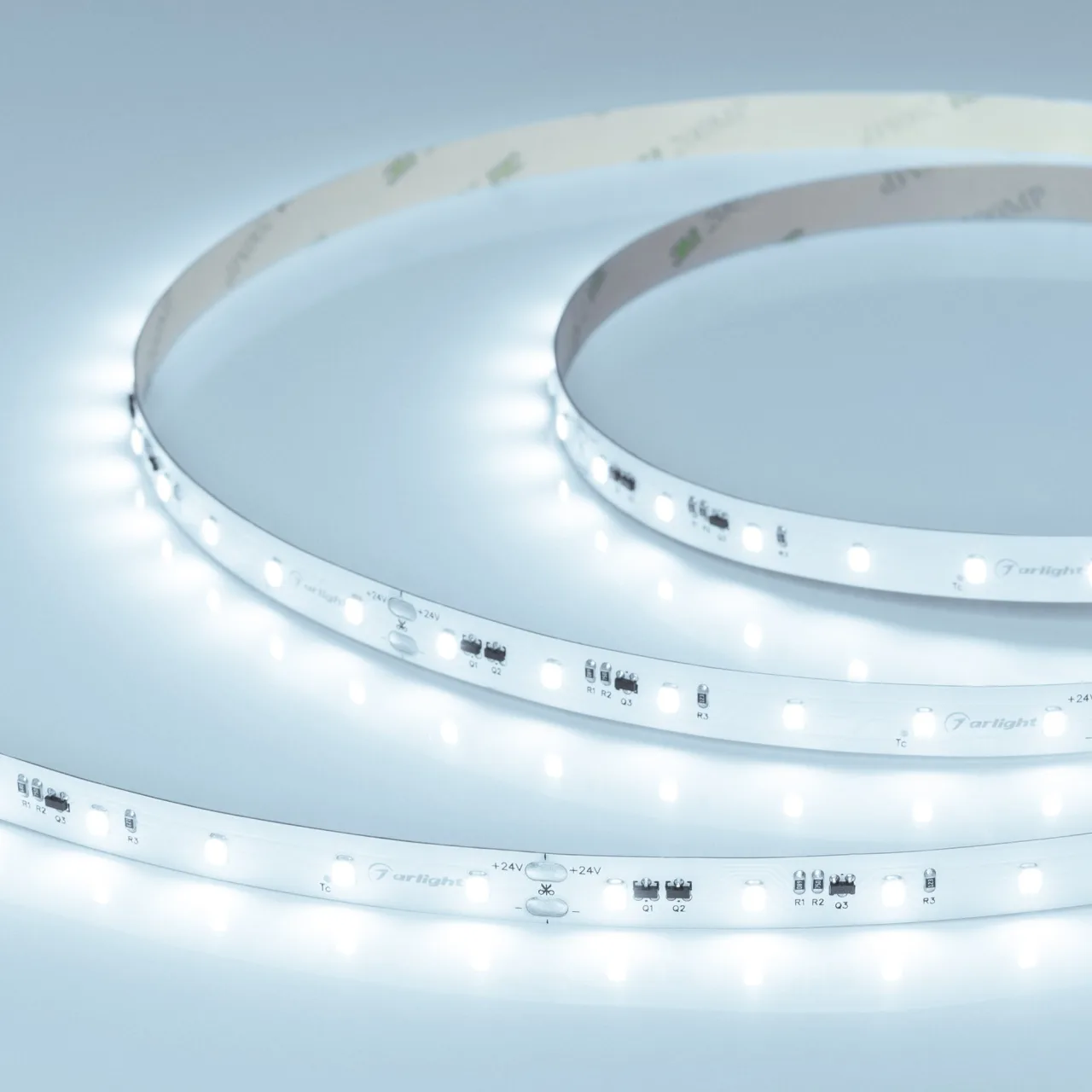 Светодиодная лента IC-A60-10mm 24V Cool 8K (4.8 W/m, IP20, 2835, 20m) Arlight 040665  Цена указана за 1 метр.