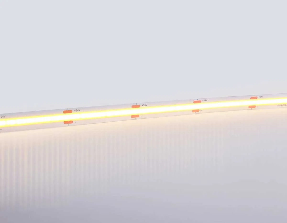 Светодиодная лента Ambrella Light GS4751 COB 528Led/14W m/ 24V IP20 3000K/ 5m*10mm*2mm (2 конт.) GS4751