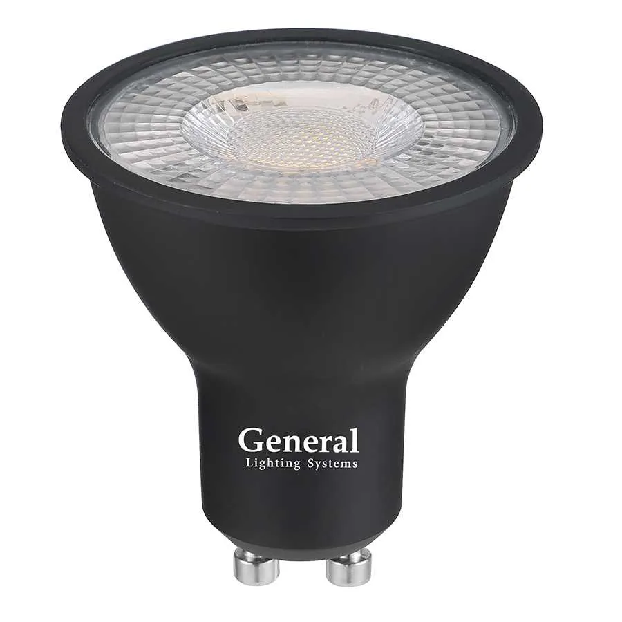 Лампа General GLDEN-MR16-DIF-15-230-GU10-4500 Черная Dif 30